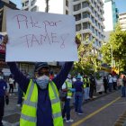Un grupo de trabajadores protestó en mayo pasado, por el pago de sueldos.