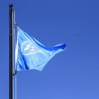 La ONU reaccionó ante el polémico video. Aquí, la bandera de la organización.