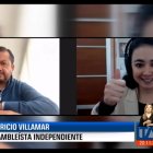Entrevista. Villamar no oye tan mal, después de todo, como reconoció ante la periodista Andrea Samaniego.