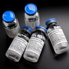 Essen (Germany), 03/07/2020.- Ampules of the antiviral drug Remdesivir for patients infected with SARS-CoV-2 coronavirus on display at the University hospital in Essen, Germany, 03 June 2020. According to reports, the EU has approved Remdesivir as treatment for severe cases of Covid-19. (Alemania, Bruselas) EFE/EPA/SASCHA STEINBACH BRUSSELS EU COMMISSION CORONAVIRUS COVID19