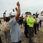 Hecho. Los comuneros con gritos decían que en el sitio se efectúan solo carreras de caballos.