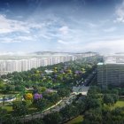 Proyecto. La imagen que se observa es la que fue presentada por el Cabildo como referencia al entorno que se verá en en el Nuevo Samborondón