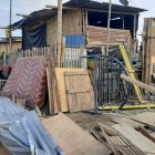 Un aspecto de cómo quedó una casa habitada luego de la intervención.