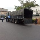 Hecho. El camión partió a la capital este lunes 20 de julio.