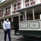 Hecho. El alcalde Juan José Yúnez a su arribo al Parque Histórico, este 20 de julio.