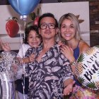 Catherine con su esposo e hijo.