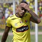 Jonathan Álvez, delantero de Barcelona, no estuvo en el duelo amistoso ante el Guayaquil City.