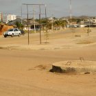 La cámara de alcantarillado está donde termina la primera etapa del nuevo malecón.