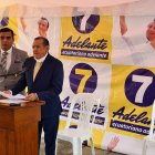 Wilson Sánchez, director del partido Adelante Ecuatoriano Adelante, realizó el auncio en rueda de prensa desde Industrial Molinera en Guayaquil.