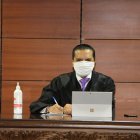 El juez Wilman Terán dirigió la audiencia de formulación de cargos para el juez de la Corte de Pichincha Henry Caliz