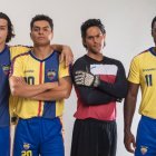 Los actores Eduardo Maruri, Francisco Arias, Ariel Zöller y Eduardo Rodríguez.