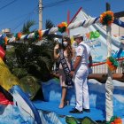 Hecho. Casey Barquet, reina del cantón, participó del acto esta mañana.