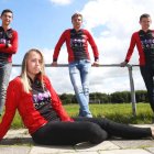 Ellen Fokkema, junto a sus compañeros de equipo en el cuadro holandés.