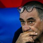 Maurizio Sarri, entrenador italiano, fue cesado de la Juventus, pese a que obtuvo el título de su país.