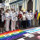 El plantón se desarrolló en la Plaza san Francisco, en el centro de Guayaquil.