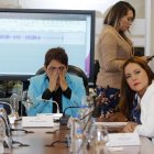 María José Carrión (c) es una de las legisladoras que se desafilió del movimiento.