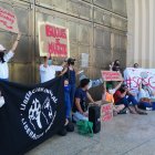 Hecho. La protesta se desarrolló este viernes 14 en los exteriores del Gobierno Zonal.