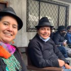 “Güisqui”. La selfie de Lourdes Tibán en la asamblea de Cotopaxi.