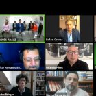 El expresidente participó ayer de la transmisión virtual de la presentación del binomio del frente correísta.