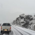 Cae nieve el viernes 21 de agosto en vía Pifo, en Quito hasta la Y de Papallacta, en la provincia de Napo.