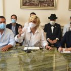 Sesión. Los representantes de la cámaras de producción tuvieron un nuevo encuentro con la alcaldesa.