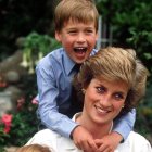 Diana y su hijo el príncipe Enrique.