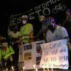 Protesta de Masa Crítica por la muerte de Santiago Jaramillo, en vía a Samborondón.