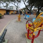 Espacios. Algunas zonas de los parques como las canchas deportivas y máquinas geriátricas, están inhabilitadas.