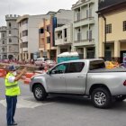 En el centro de Guayaquil se remodela el sistema de la Metrovía. En García Avilés y Colón estará abierto un solo carril.