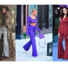 Para salidas casuales, en jean, como el modelo que luce Sara Carbonero (izquierda).