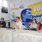 El precandidato presidencial, Andrés Arauz, estuvo en Guayaquil con la dirigencia correísta.