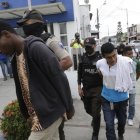 Los sospechosos fueron detenidos y llevados a la Unidad Judicial de Flagrancia, ubicada en el norte de Guayaquil.