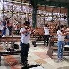 Los ensayos de música académica se realizan en la iglesia El Bautismo de Jesús, en Monte Sinaí.