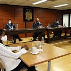 Tribunal. Javier de la Cadena, Milton Ávila y José Layedra, durante la lectura del fallo.