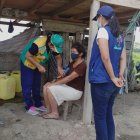 Un equipo del Ministerio de Salud Pública realiza visitas médicas a domicilio.