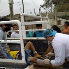 El obrero fue atendido y derivado a una casa de salud de Santa Elena.