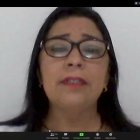 La legisladora Arteaga en el uso de la palabra durante el pleno que le levantó la inmunidad.