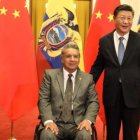 Lenín Moreno junto Xi Jinping a fines de 2018, durante una visita oficial del mandatario ecuatoriano.