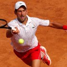 El serbio volvió a las canchas tras la eliminación del US Open.