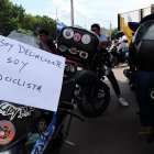 No somos delincuentes, el mensaje que dieron los motociclistas.