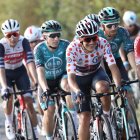 El ciclista ecuatoriano, Richard Carapaz, durante la última etapa del Tour de Francia.