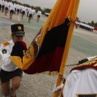 El acto cívico del juramento a la bandera, ahora no se lo podrá realizar de manera presencial en las unidades educativas.