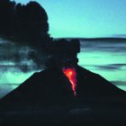 Foto referencial. Juni 2020, volcán Sangay.