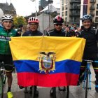 Jefferson Cepeda (i), Jonathan Caicedo y Richard Carapaz (d) serán los representantes de Ecuador en el Mundial de ciclismo.