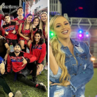 Los equipos de los Fantásticos y Vengadores junto a sus presentadores Ángela Orellana y Eduardo Andrade.