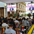 Juan Fernando Velasco lanzó su campaña presidencial en el Parque Histórico Guayaquil, ubicado en Samborondón.