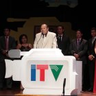 Carlos Armanza durante la premiaciòn de los ITV