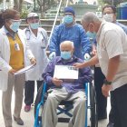 Logro. Bartolomé Navarro, de 96 años, gana la batalla al coronavirus.