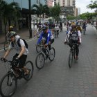 El 20 de septiembre pasado se realizó una cicloruta recreativa, durante tres horas, en la Isidro Ayora.