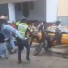 Agresión. El hecho se produjo la tarde de este sábado 10 de octubre.